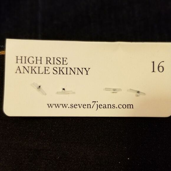 Seven7 All-In-One Solution High Rise Ankle Skinny Blue Jeans - Picture 8 of 9